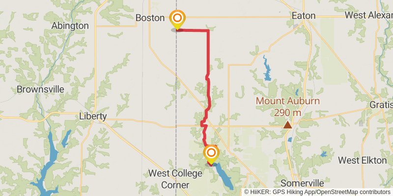 American Discovery Trail North Route - Ohio stage 5 Map