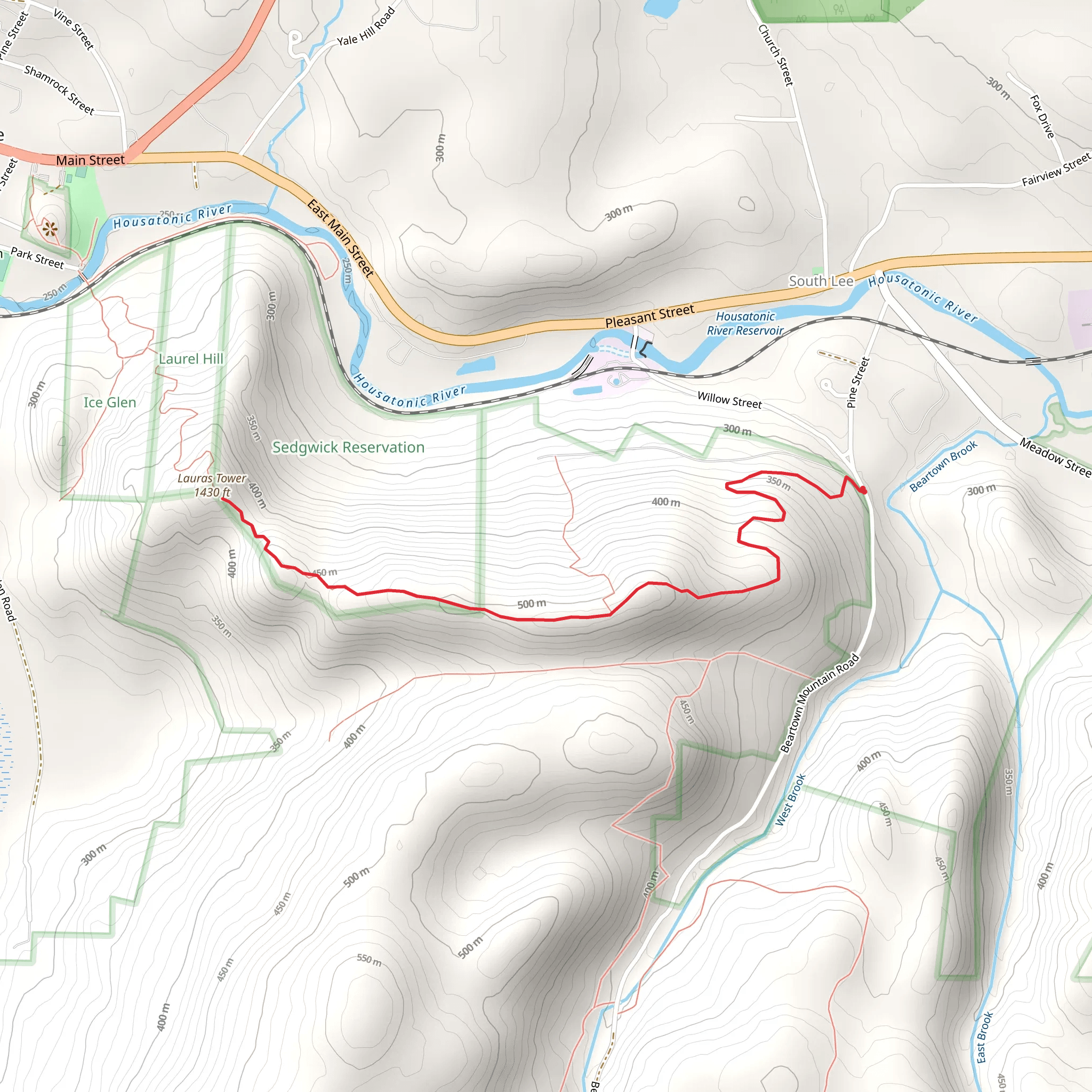 Burgoyne Pass mobile static map
