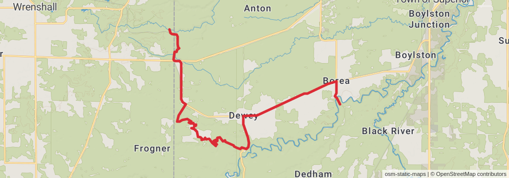 American Perimeter Trail - North Country Primary stage 138 Map