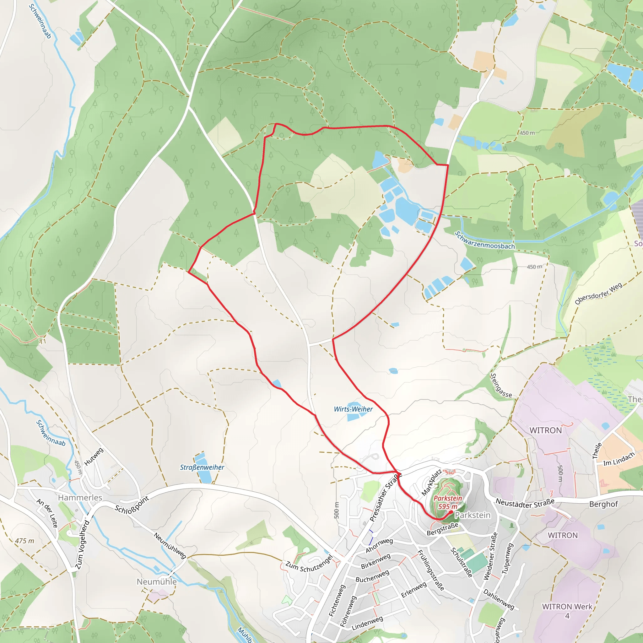 Parkstein Ringweg mobile static map