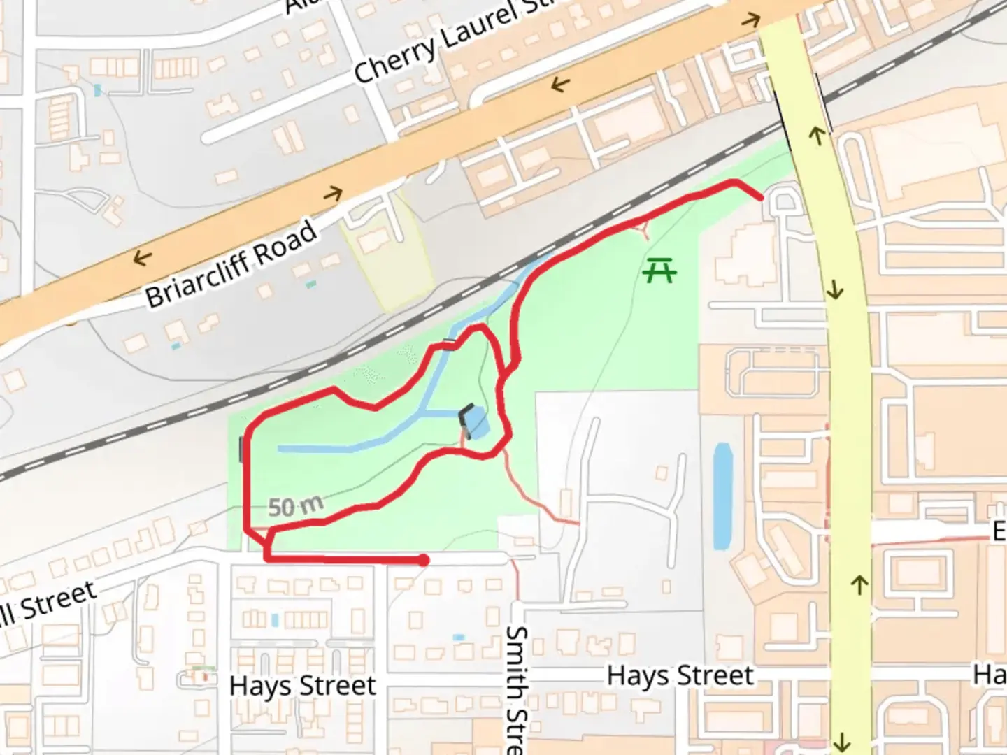 An image depicting the trail Barnette W Allen Nature Preserve Loop and its surrounding area.