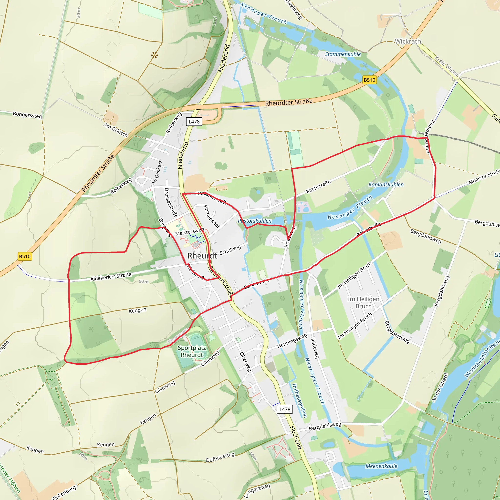 Dufhausgraben Loop mobile static map