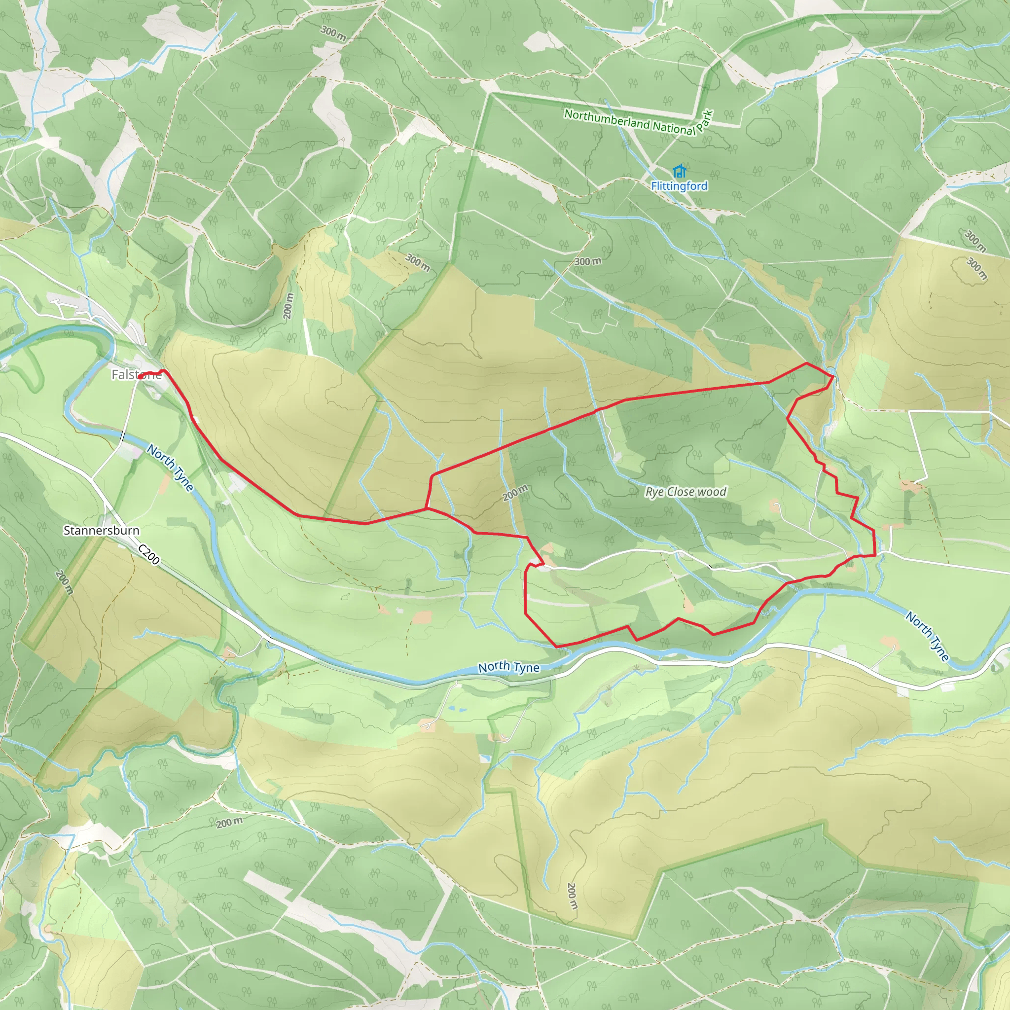 Rye Close Wood Loop mobile static map