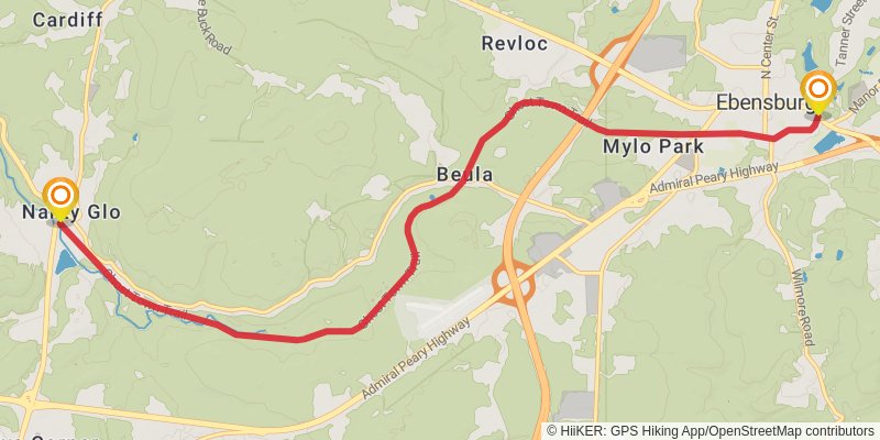 Ghost Town Trail stage 3 Map