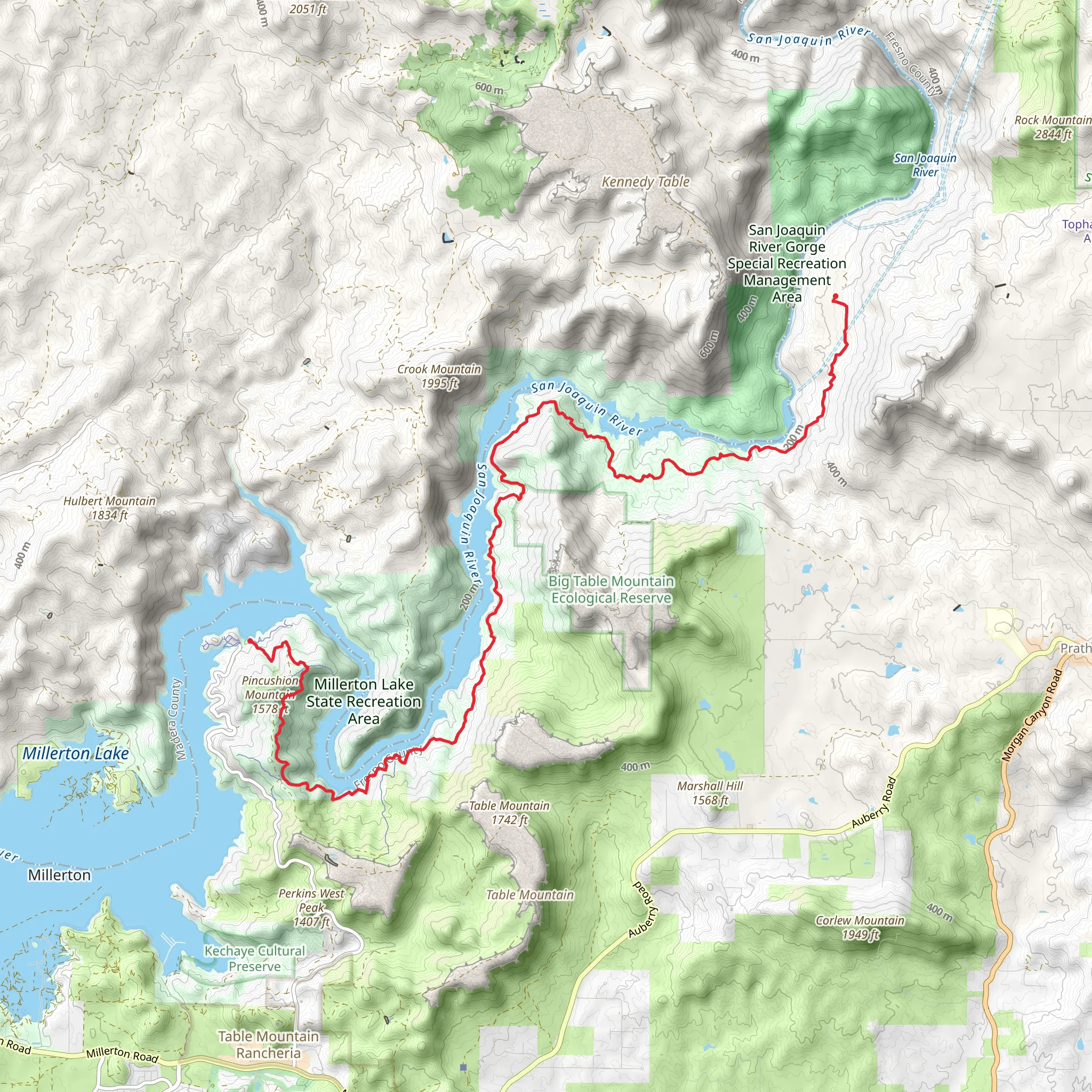 San Joaquin River Trail mobile static map