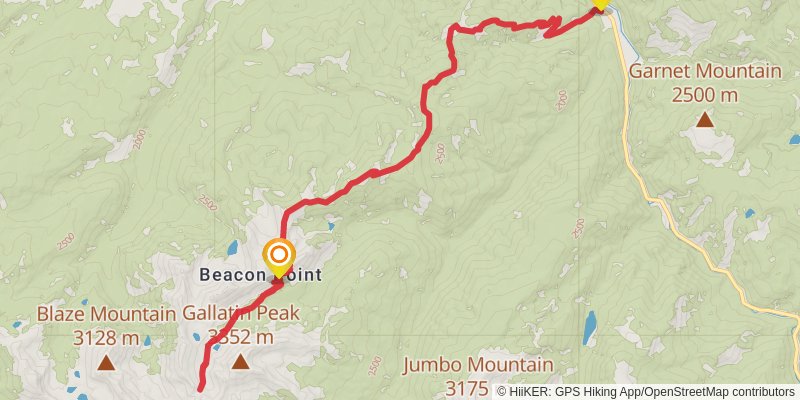 Indian Ridge Trail stage 3 Map