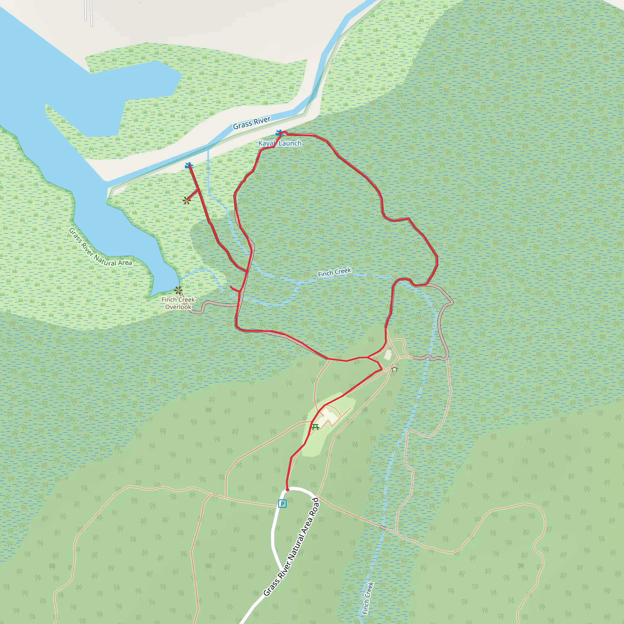 Finch Creek Loop mobile static map