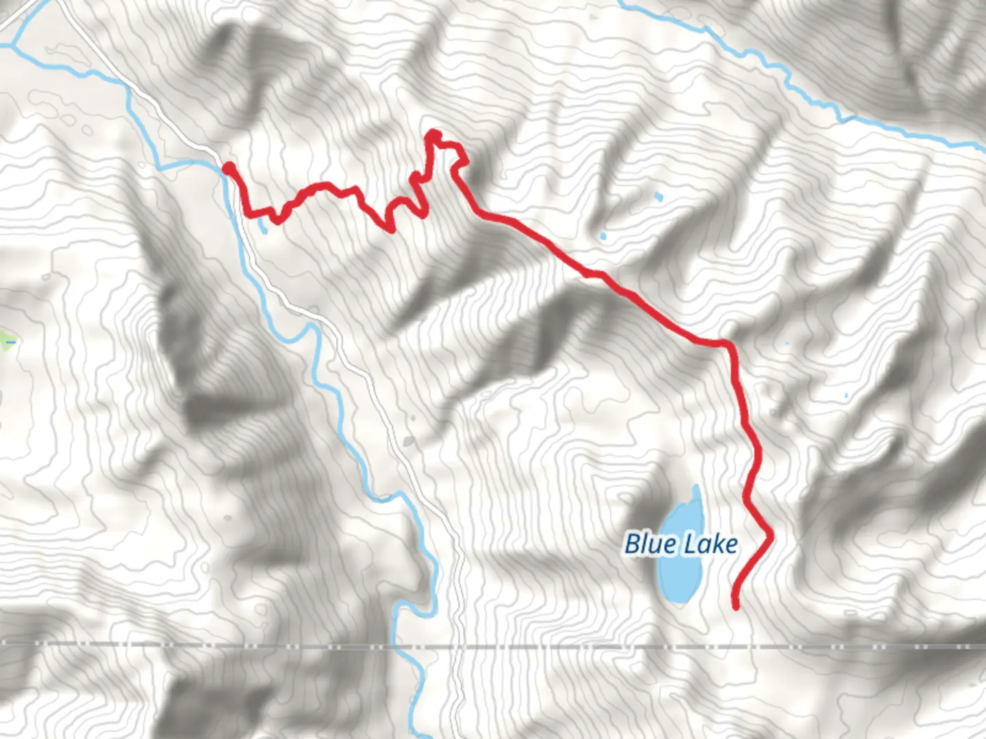 An image depicting the trail Bishop Ridge Trail and its surrounding area.