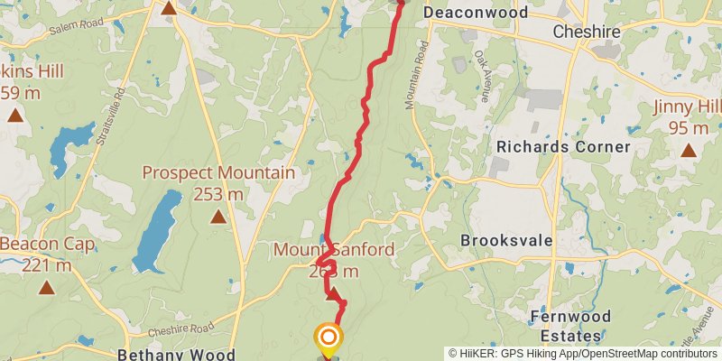 Quinnipiac Trail stage 2 Map