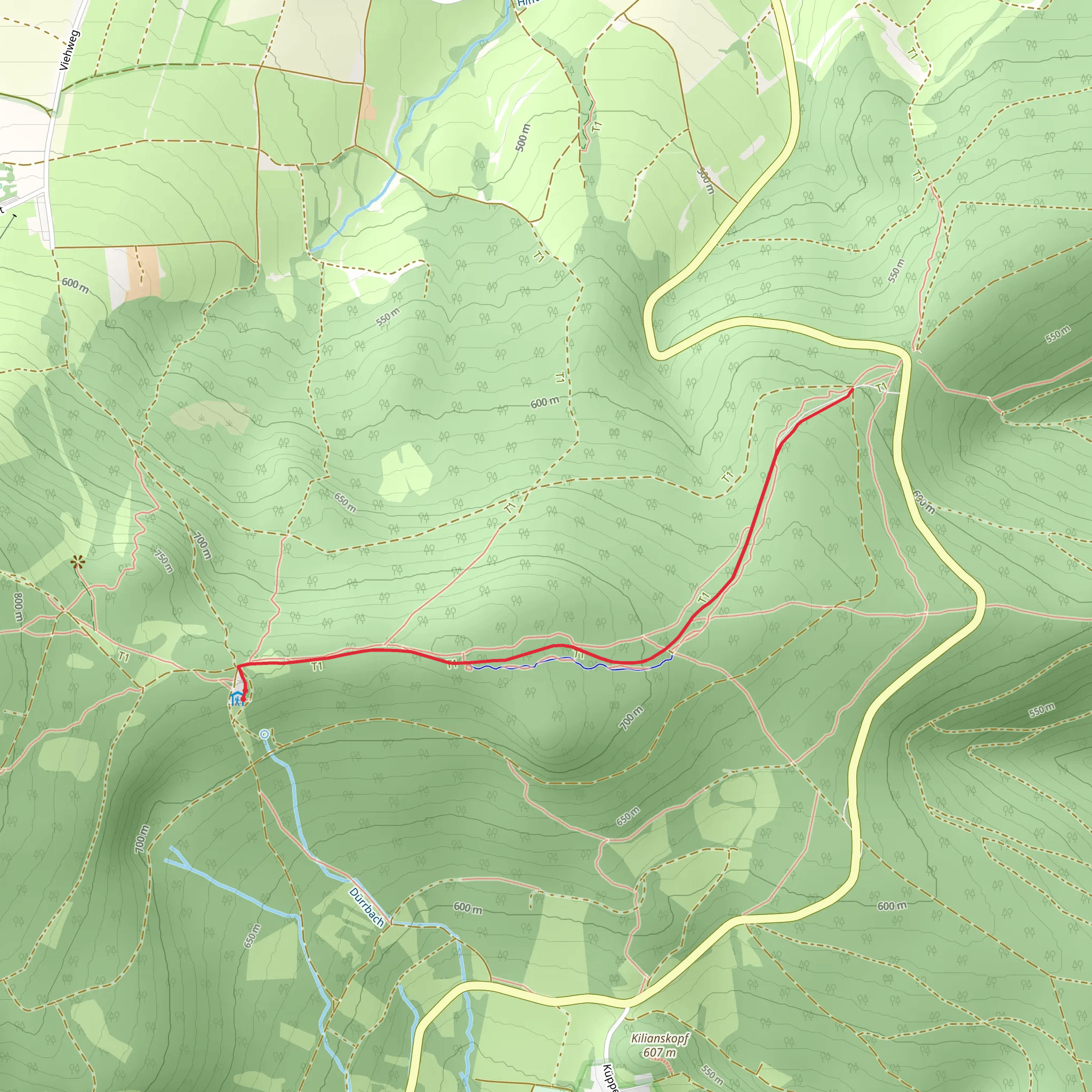Flowtrail Kreuzberg via Kaulingsberg mobile static map
