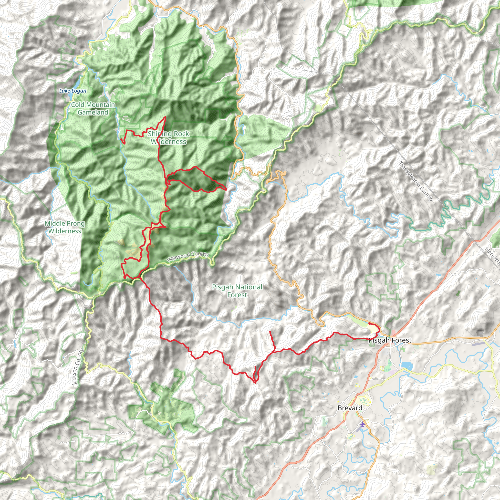 Art Loeb Trail mobile static map