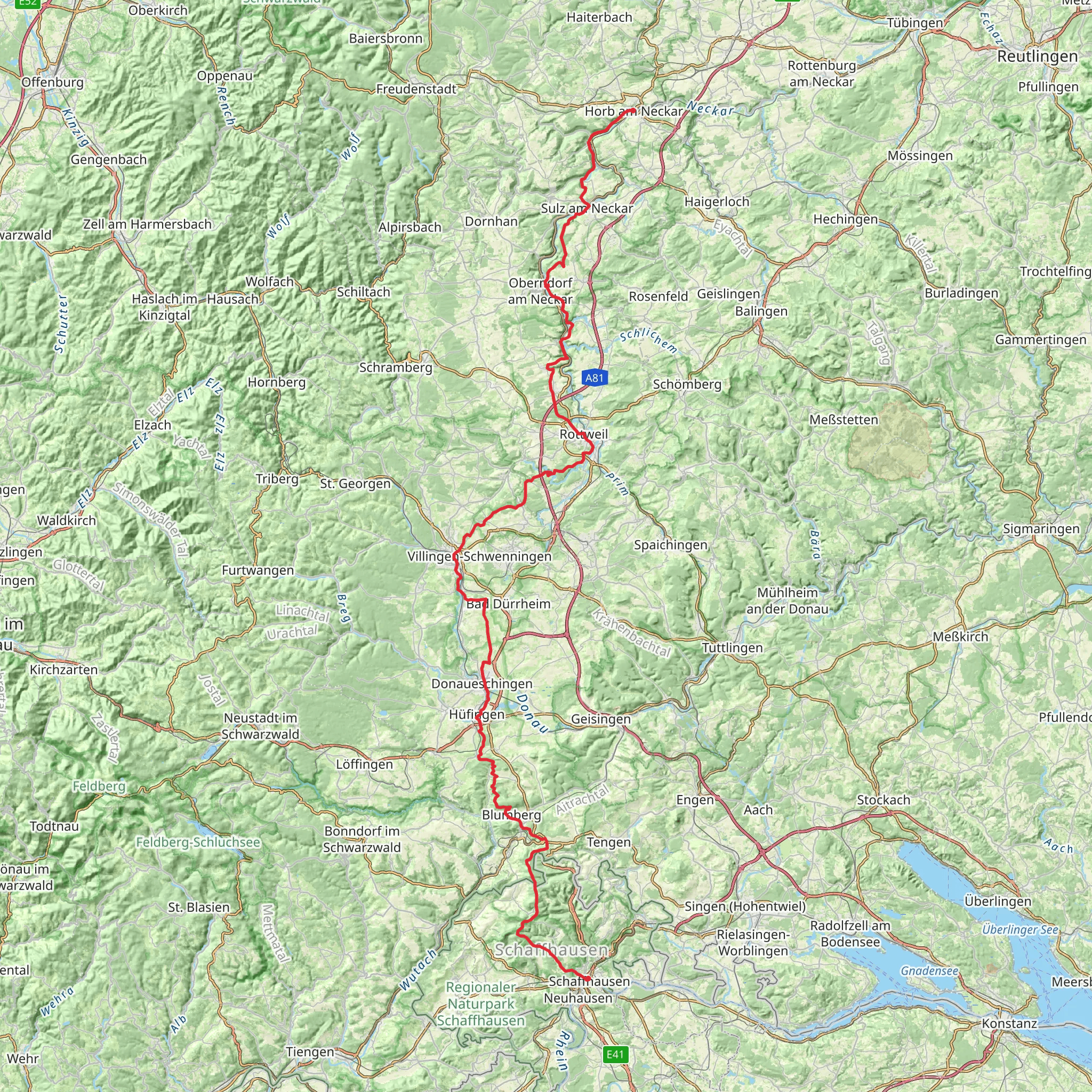 Neckar-Baar-Jakobusweg mobile static map