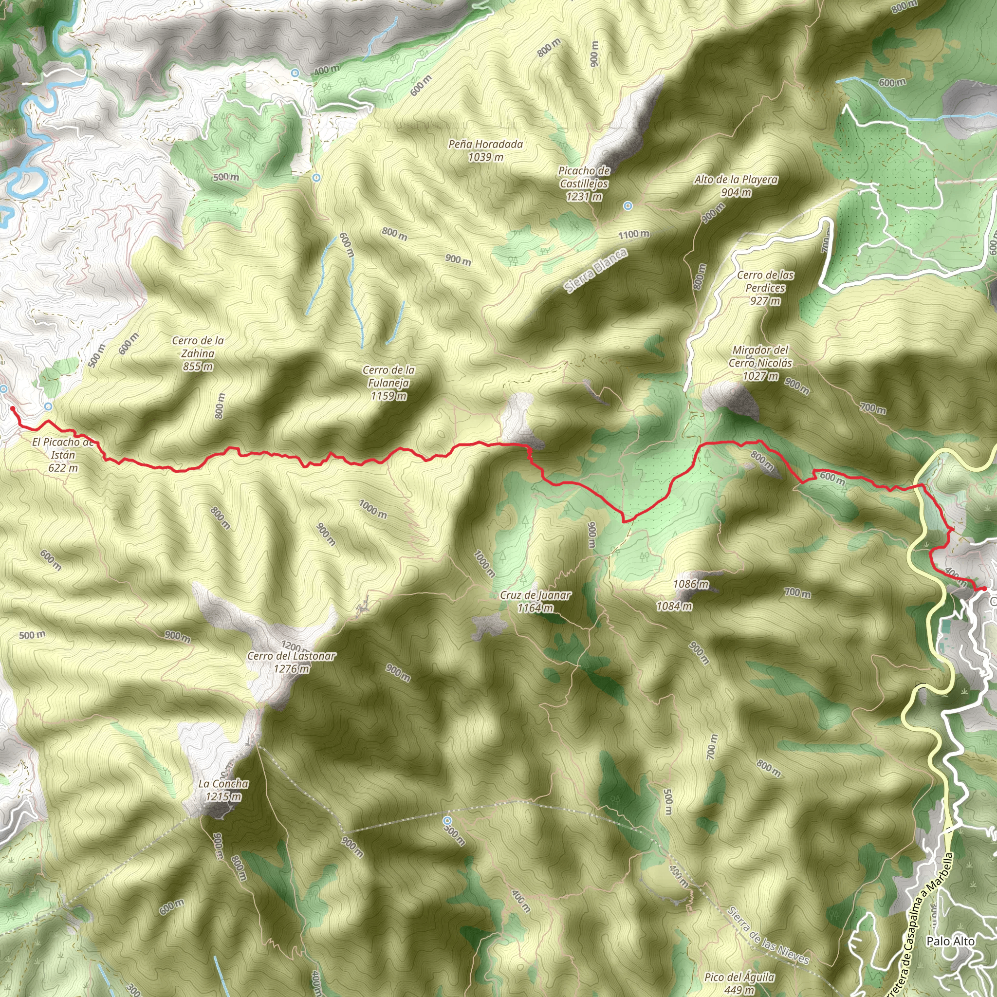 Istan - Ojen mobile static map