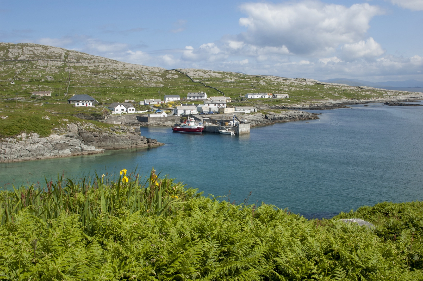 An image depicting the trail Inishturk - Mountain Common Loop and its surrounding area.