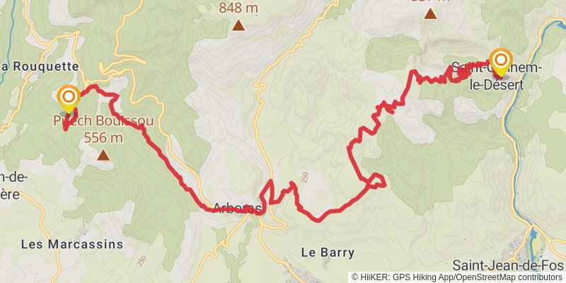 Via Tolosana stage 8 Map
