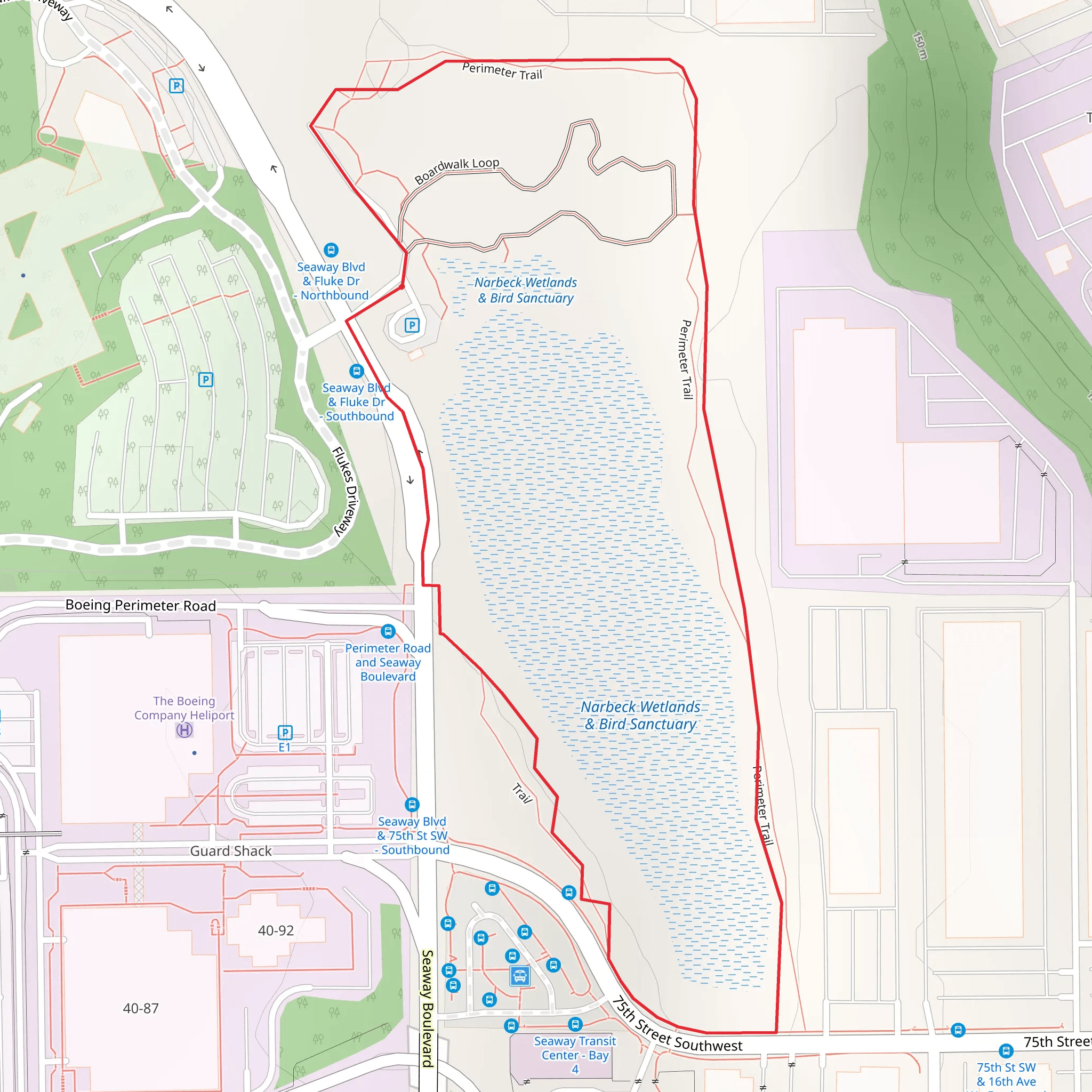 Perimeter Loop Trail mobile static map