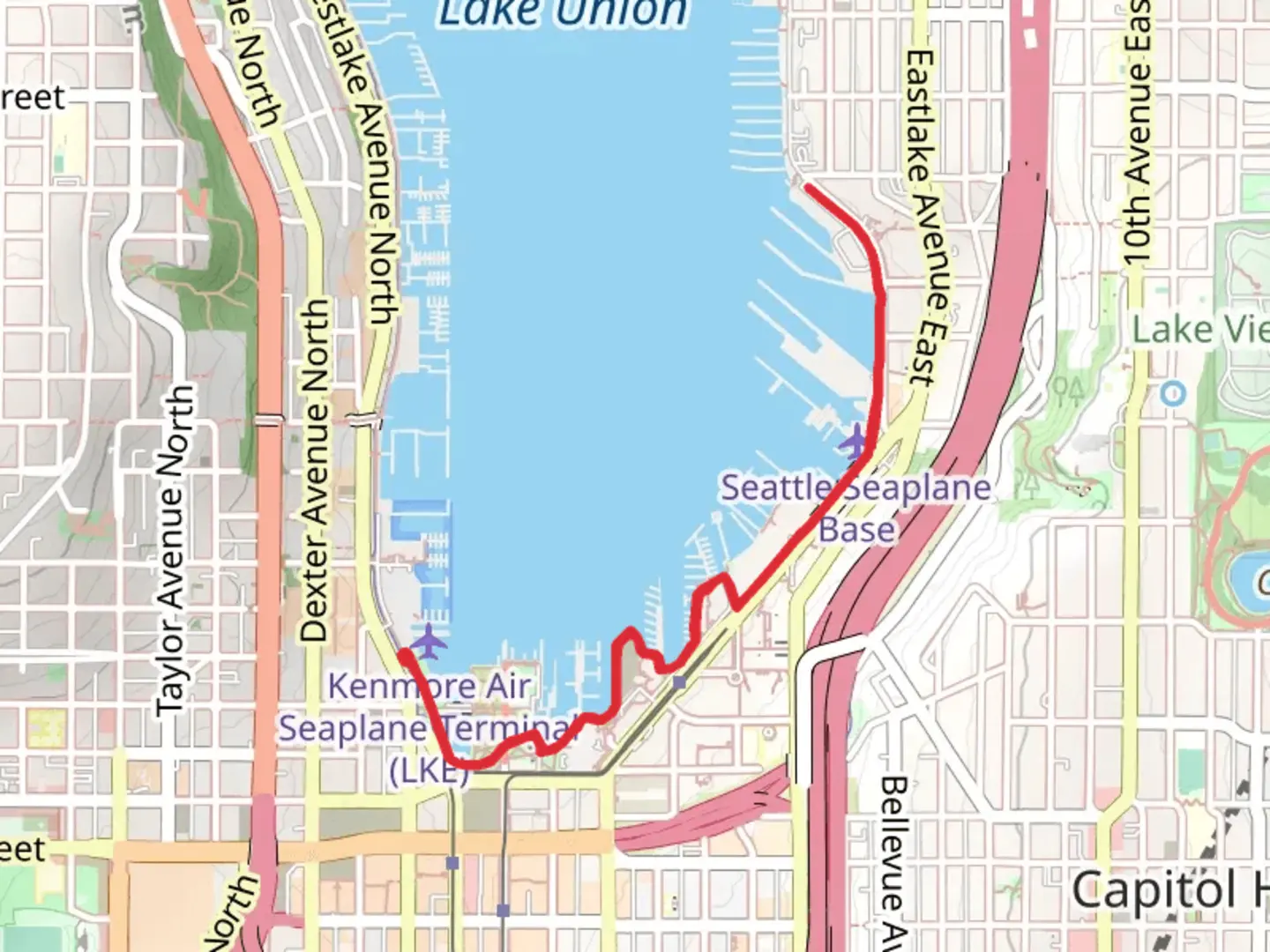An image depicting the trail Fairview Walkway and its surrounding area.