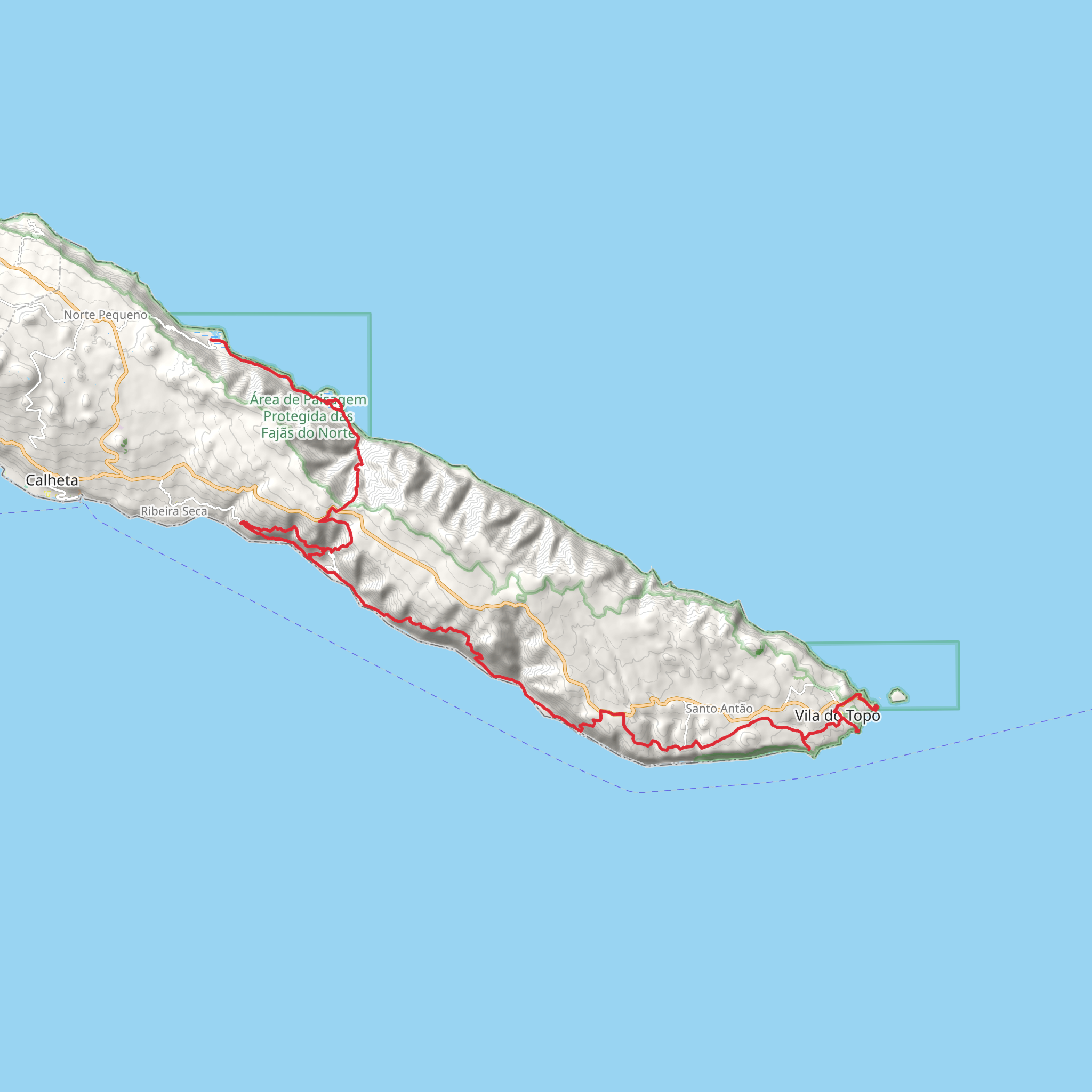 Great Route of São Jorge mobile static map