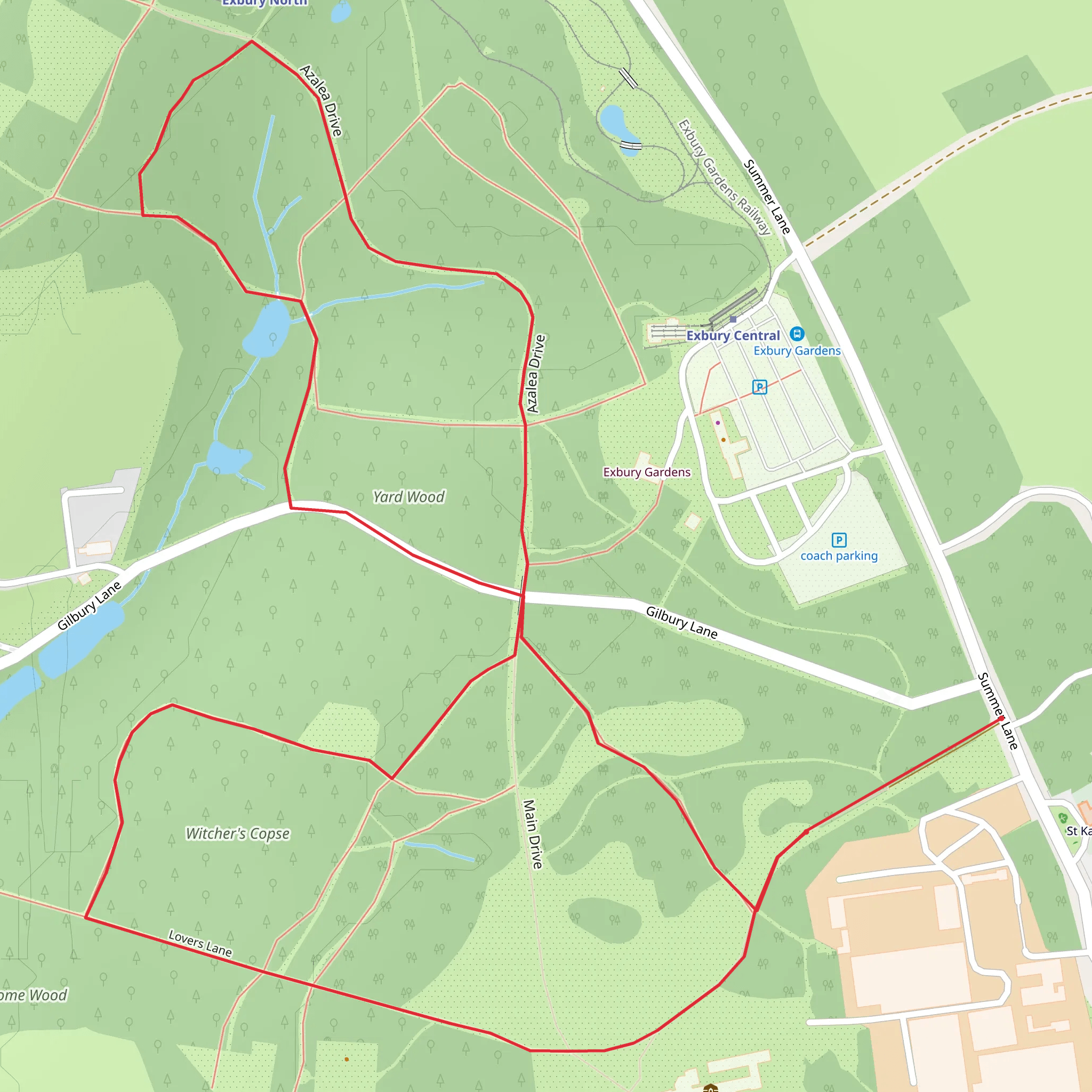Exbury Gardens mobile static map