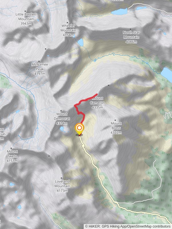 Mount Cameron from Kite Lake