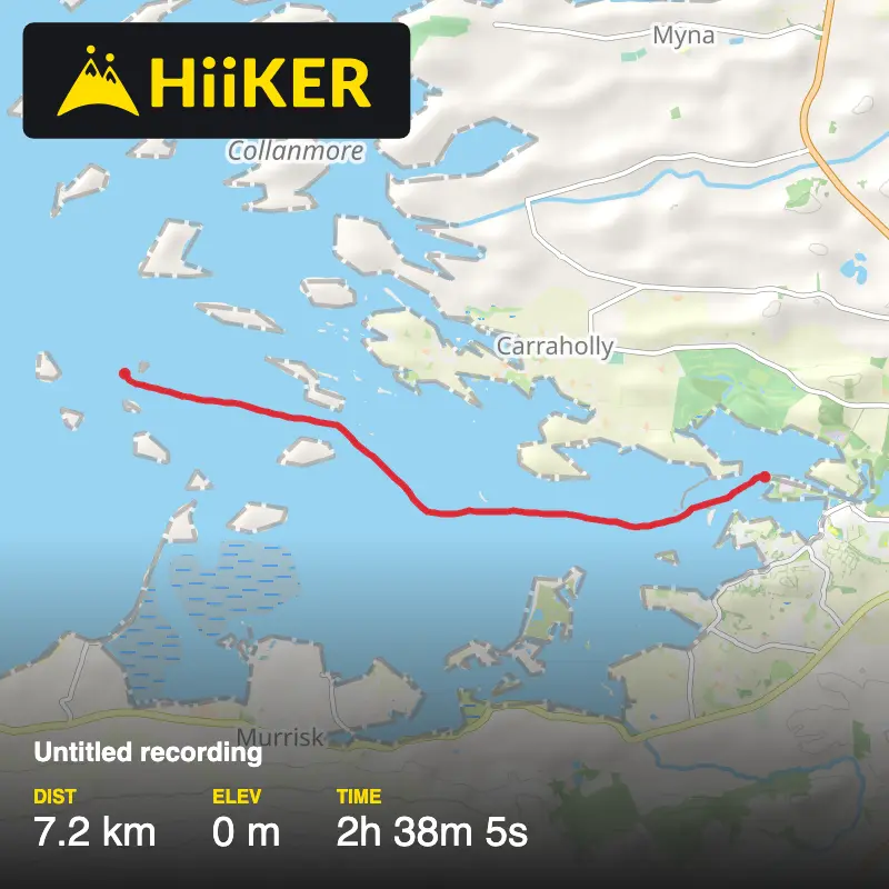 A map preview of the recording Untitled recording.