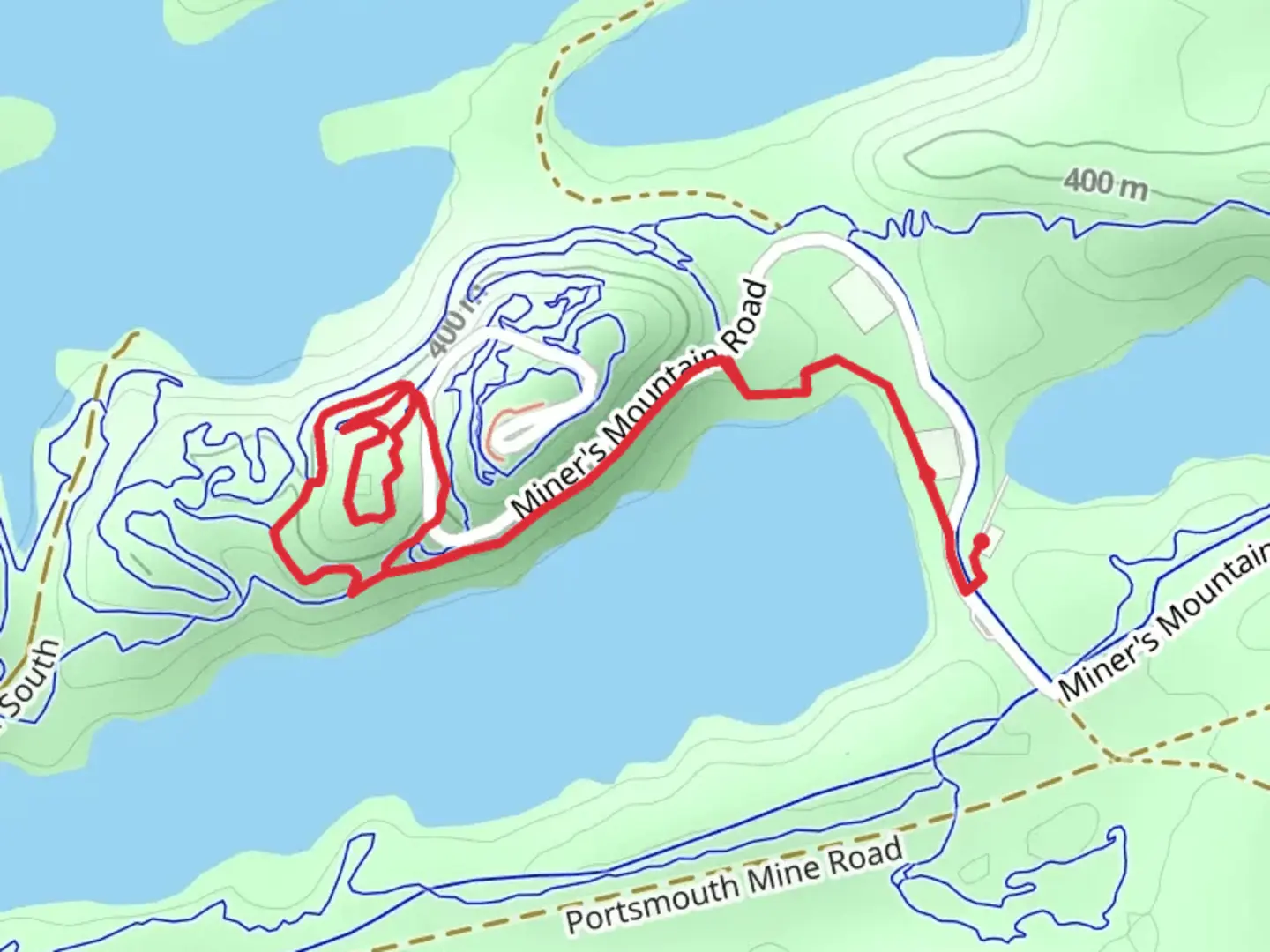 An image depicting the trail Roly Poly and Galloping Goose Loop and its surrounding area.