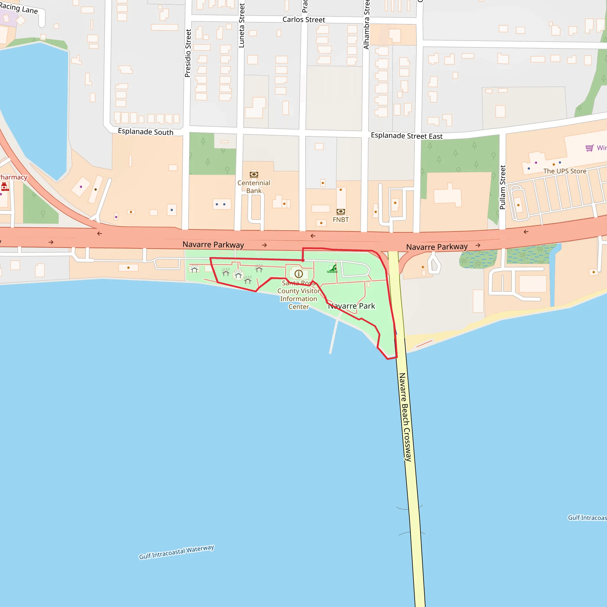 Navarre Park Loop mobile static map