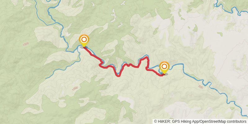 Te Puia Hut Track and Mangatainoka Hot Springs stage 1 Map