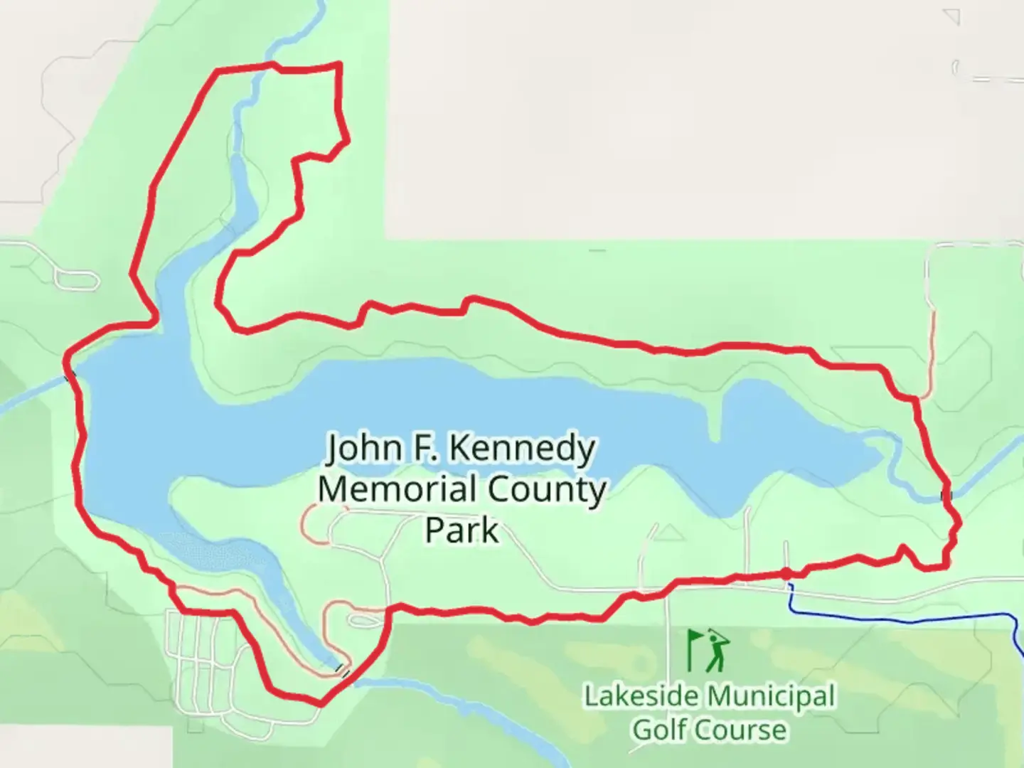 An image depicting the trail Badger Lake Loop and its surrounding area.