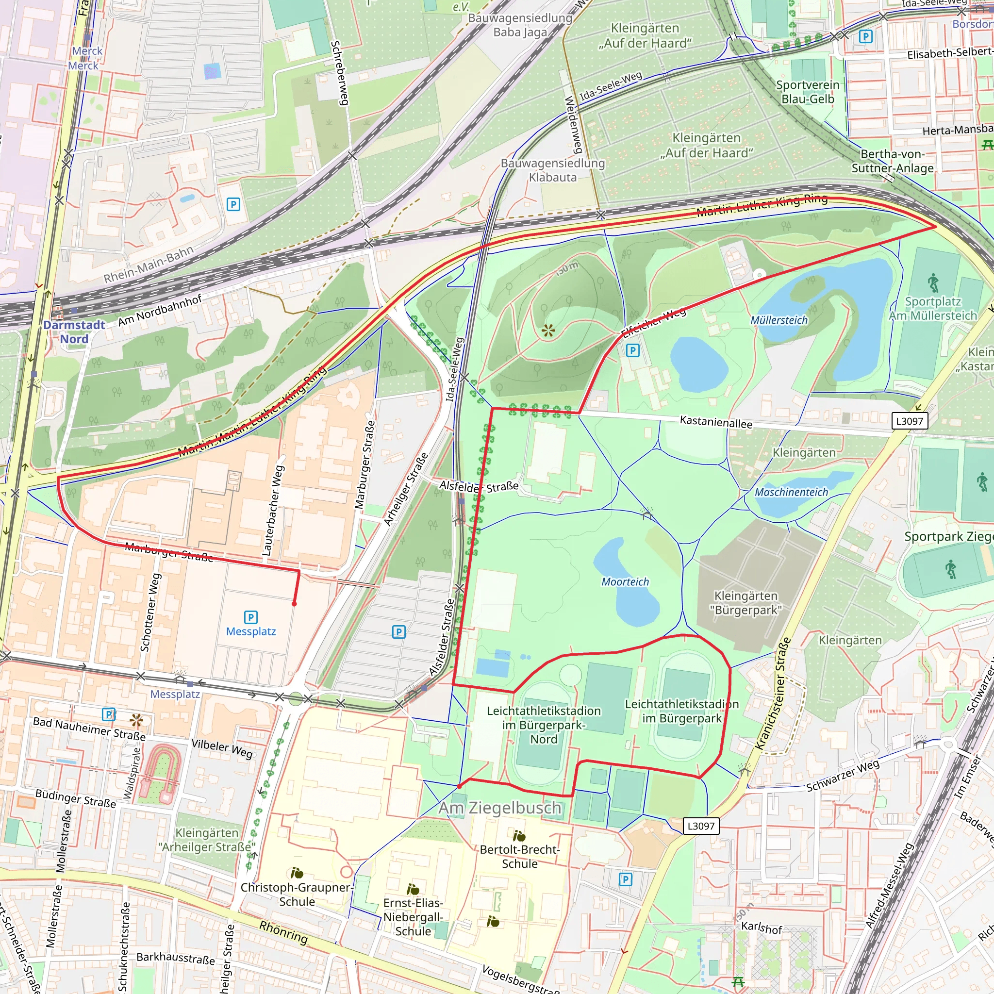 Müllersteich Walk mobile static map