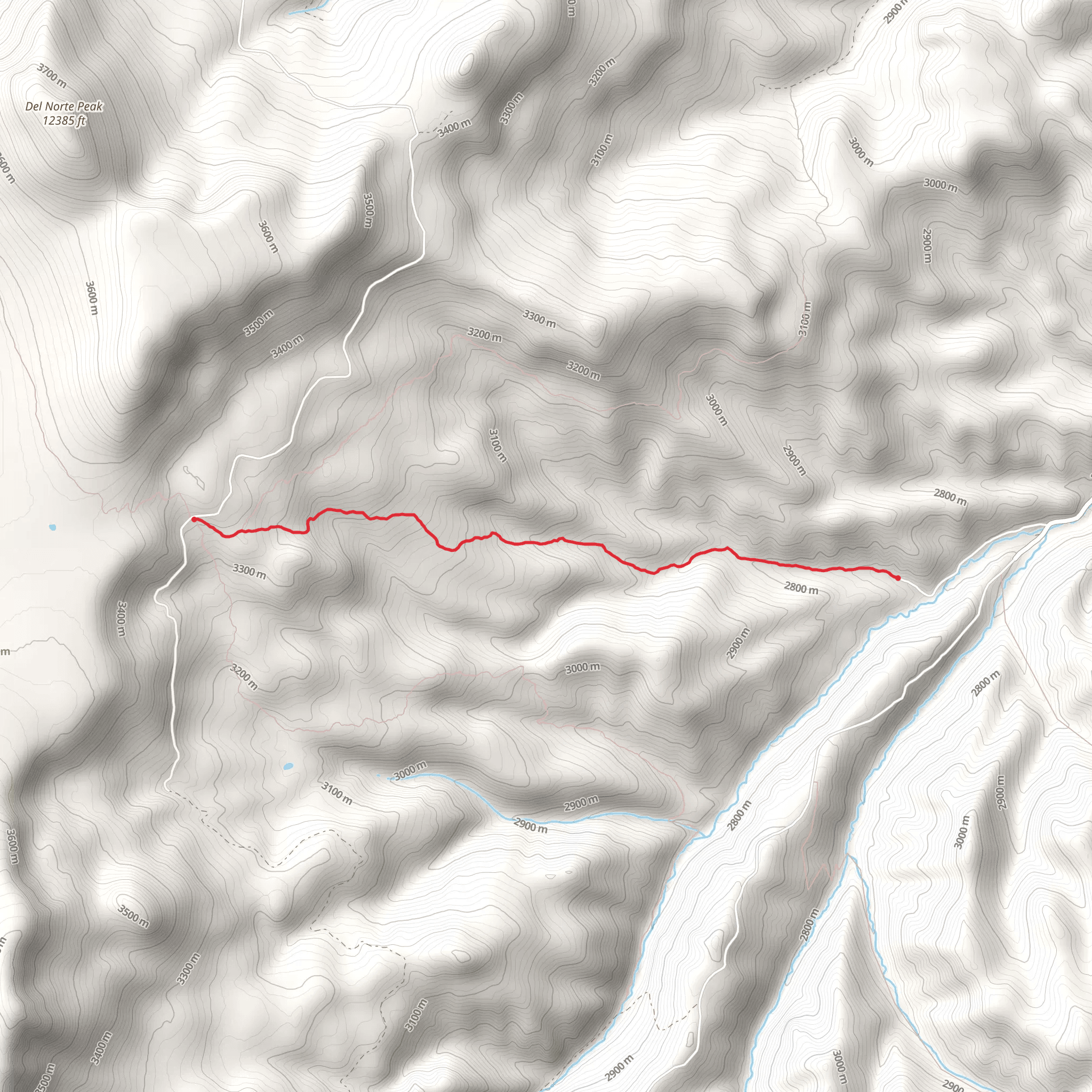 Castle Rock Creek Trail mobile static map