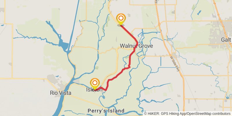 American Discovery Trail North Route stage 377 Map