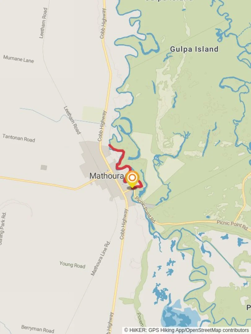 An image depicting the trail Gulpa Creek Walk and its surrounding area.