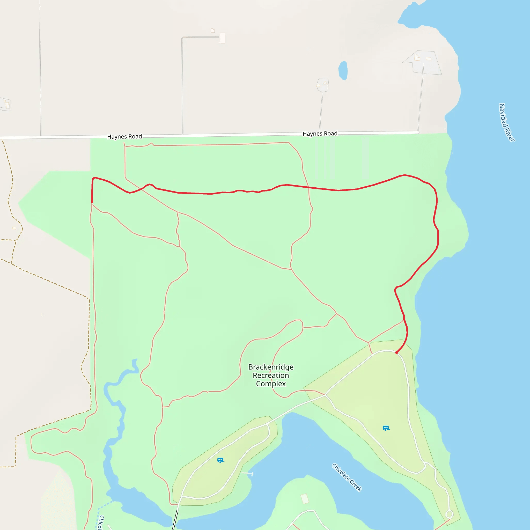 Brackenridge Recreation Complex North Walk mobile static map
