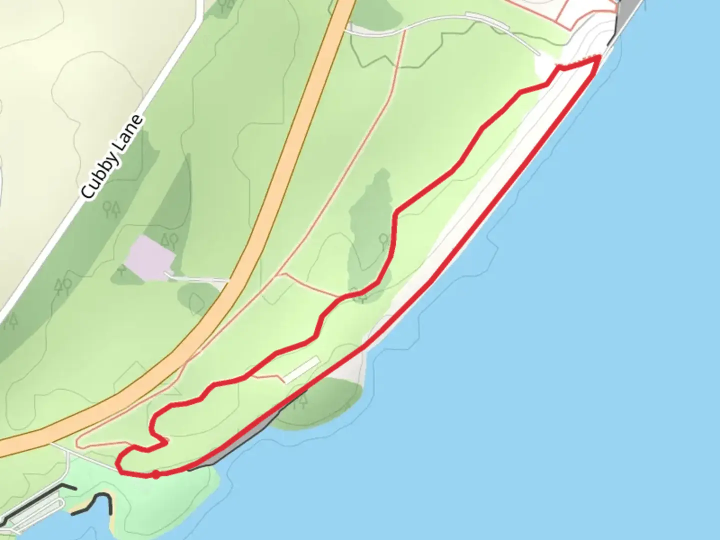 An image depicting the trail Cherokee Cross Country Loop and its surrounding area.