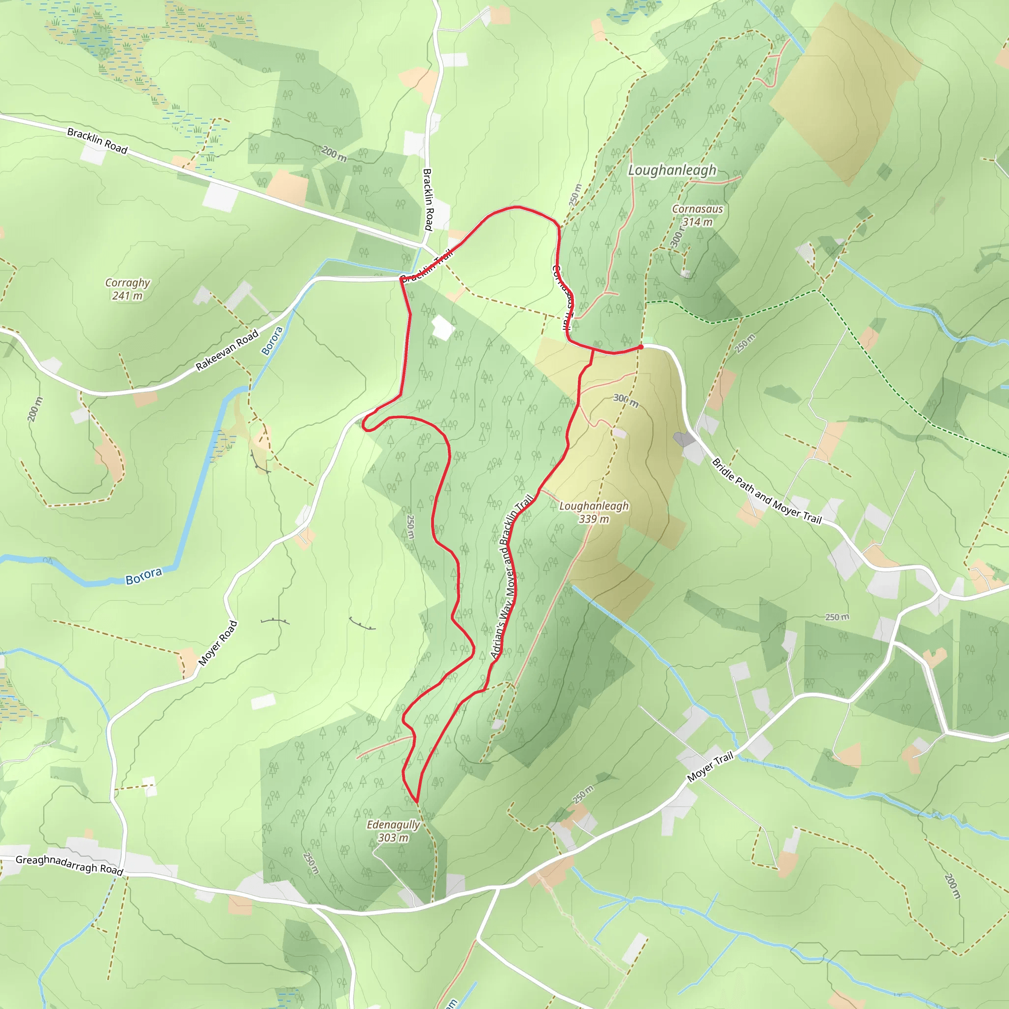 Adrian's Way Loop Trail mobile static map