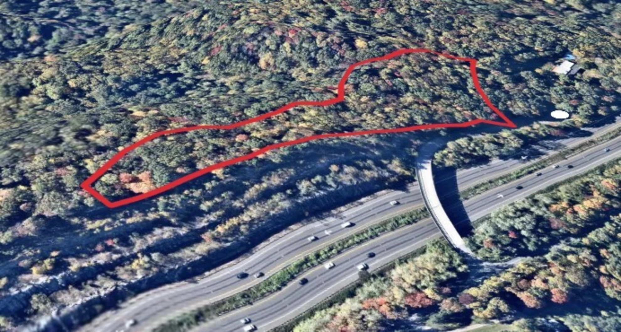 An image depicting the trail Butler Sanctuary Loop and its surrounding area.