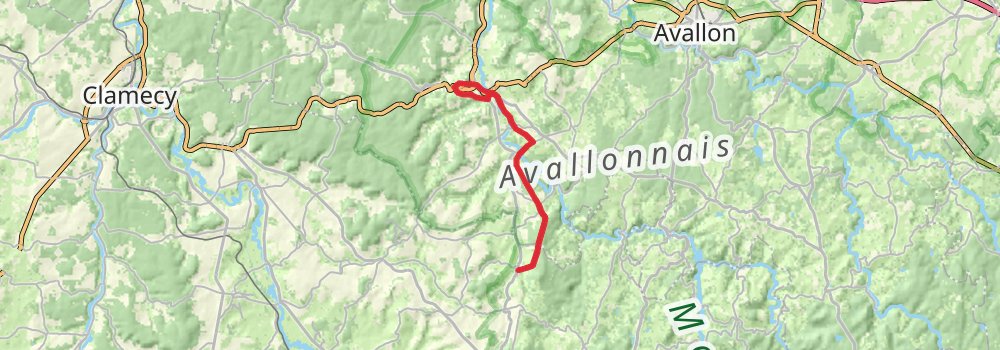 Camino Strasbourg-Saint Jean Pied de Port via Vézelay stage 29 Map