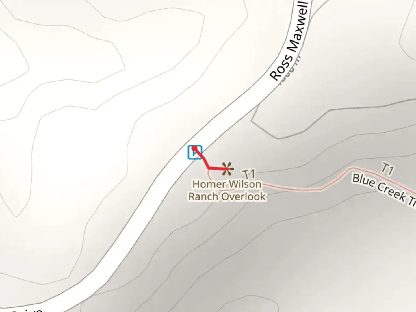 An image depicting the trail Blue Creek Short Trail and its surrounding area.