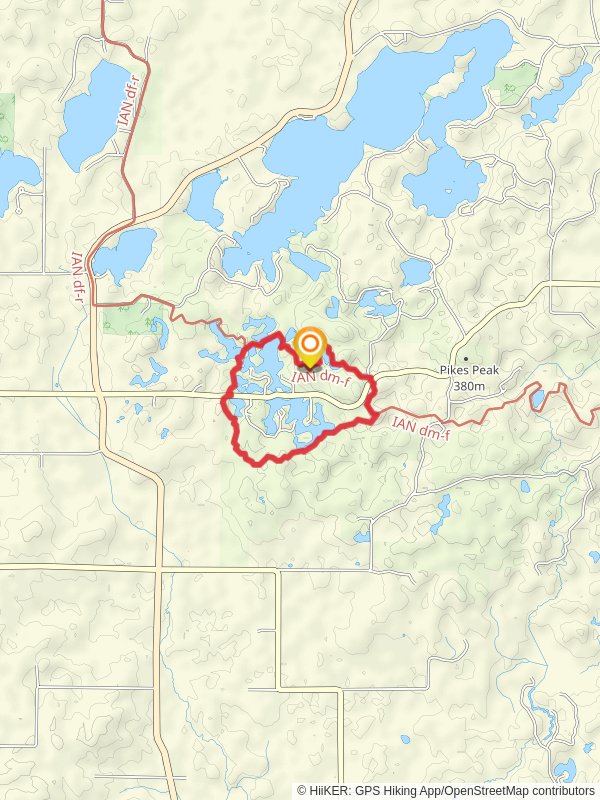 North and South Shattuck Lake and Weeks Lake Loop