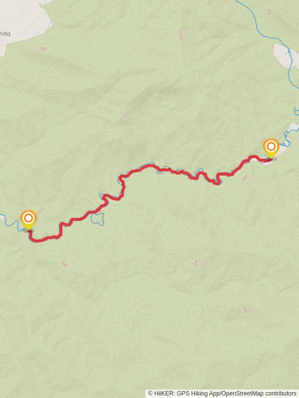 Howqua River Walk mobile static map