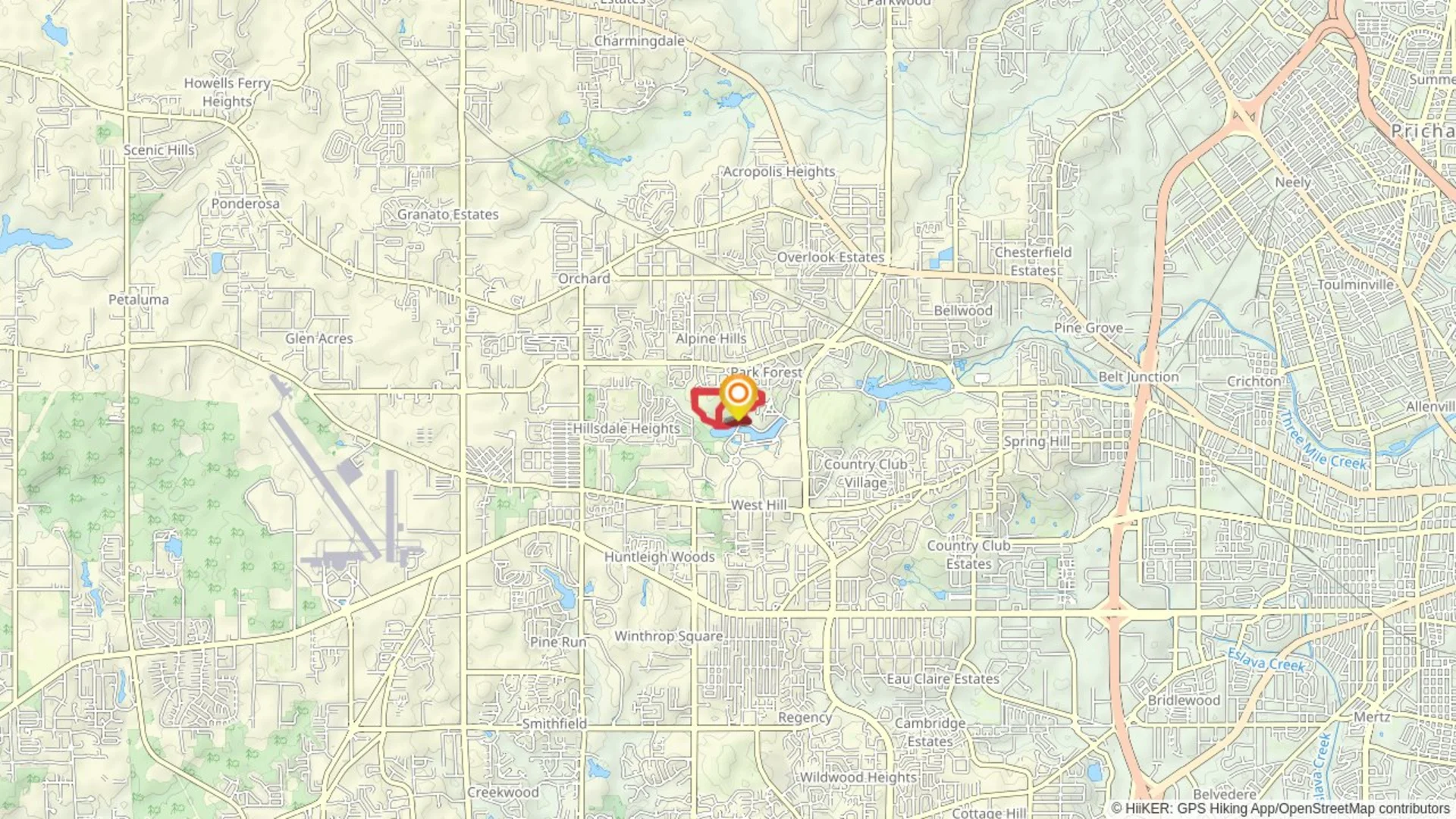 An image depicting the trail Glenn Sebastian Nature Trails and its surrounding area.