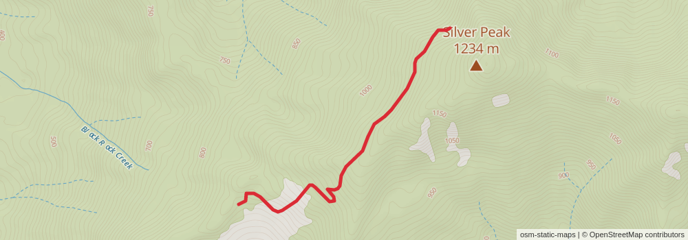 Silver Peak and Hobson Horn via Illinois River Trail stage 2 Map