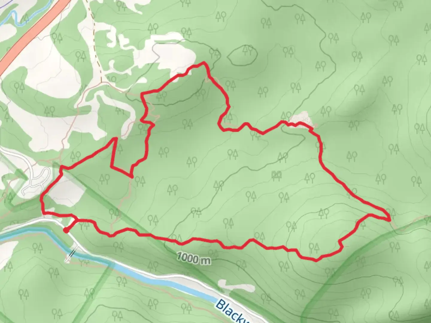 An image depicting the trail HooDoo Rocks Trail and Moon Rocks Loop Trail and its surrounding area.