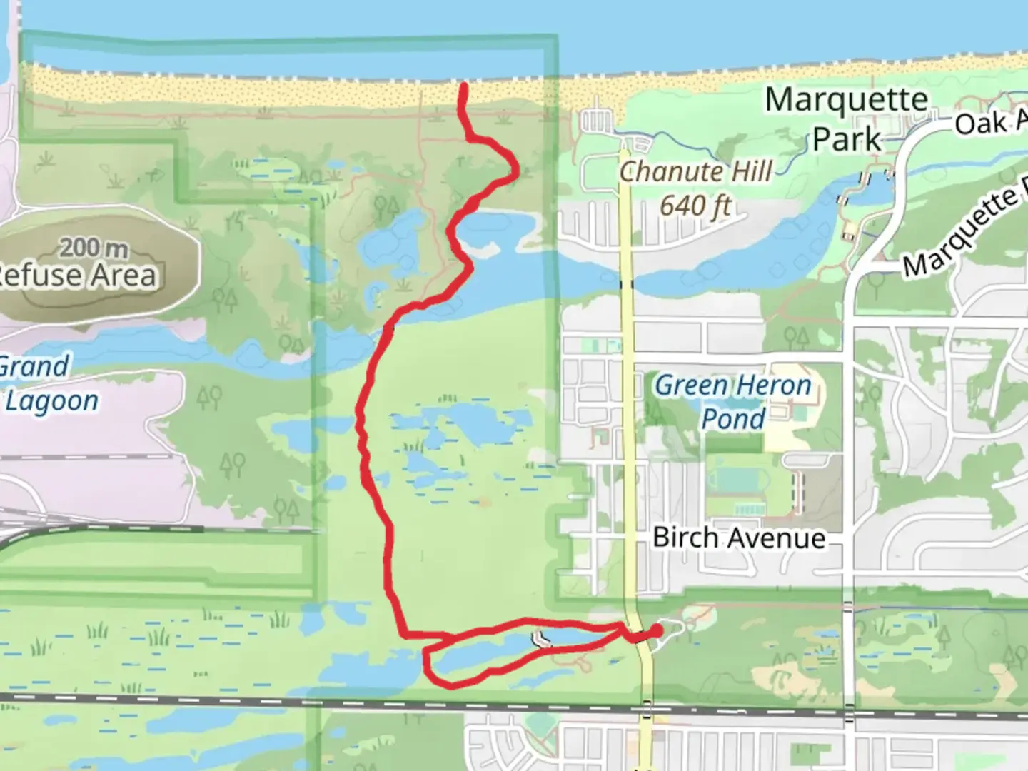 An image depicting the trail Paul H Douglas Trail and its surrounding area.