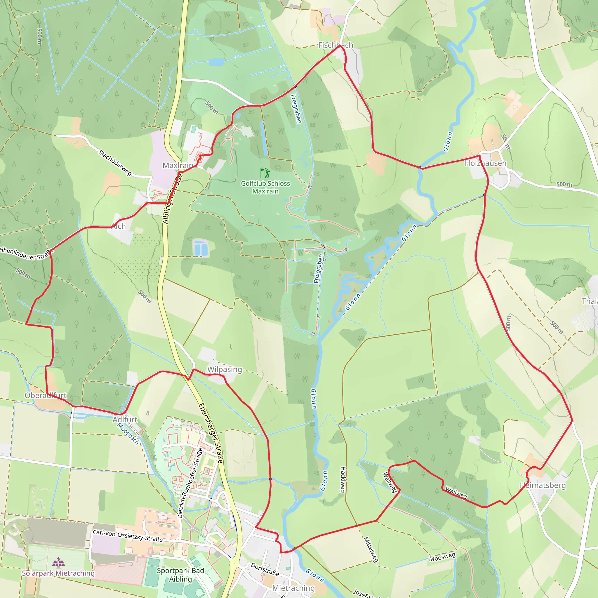 Bad Aibling mobile static map