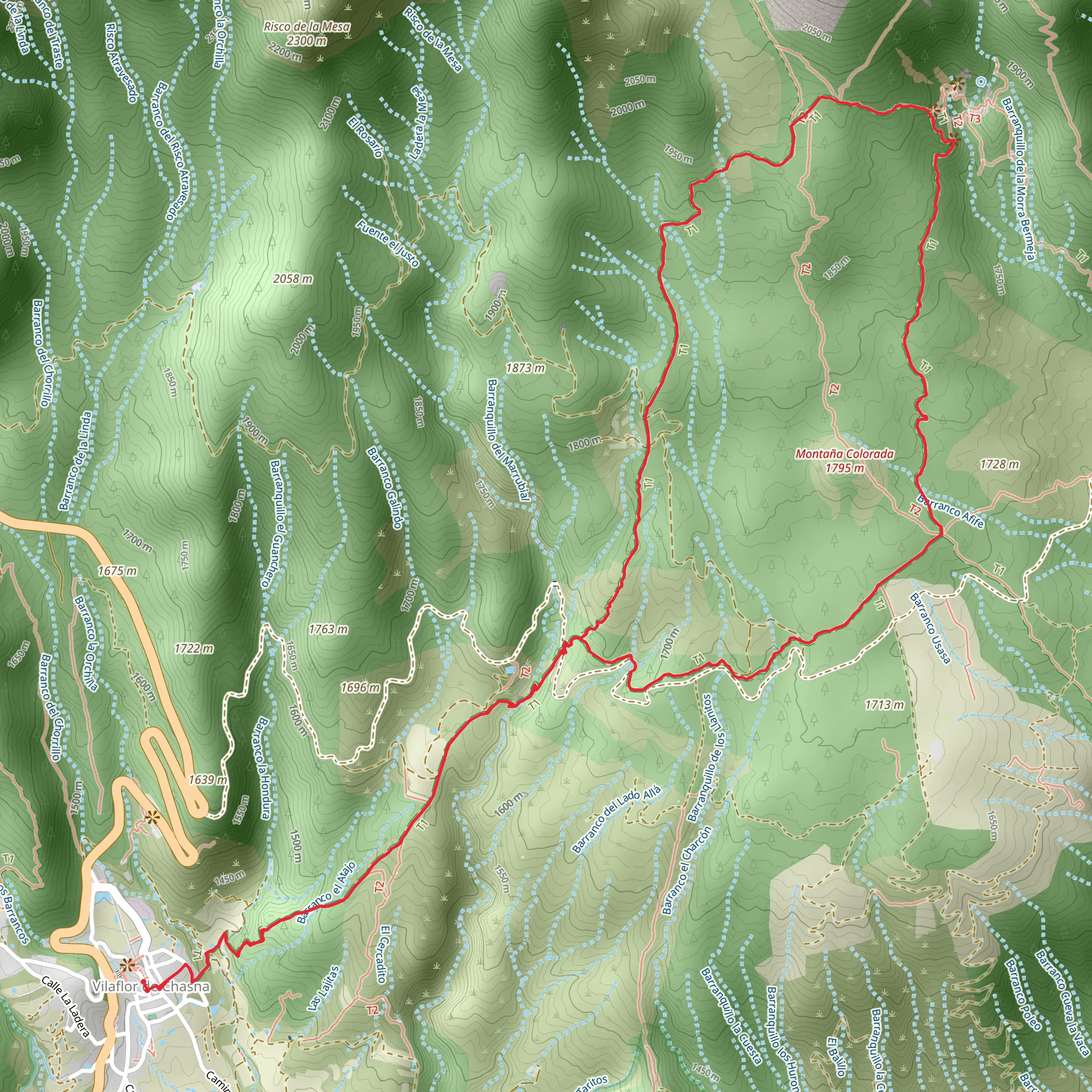 Vilaflor - Lunar Landscape PR TF 72 mobile static map