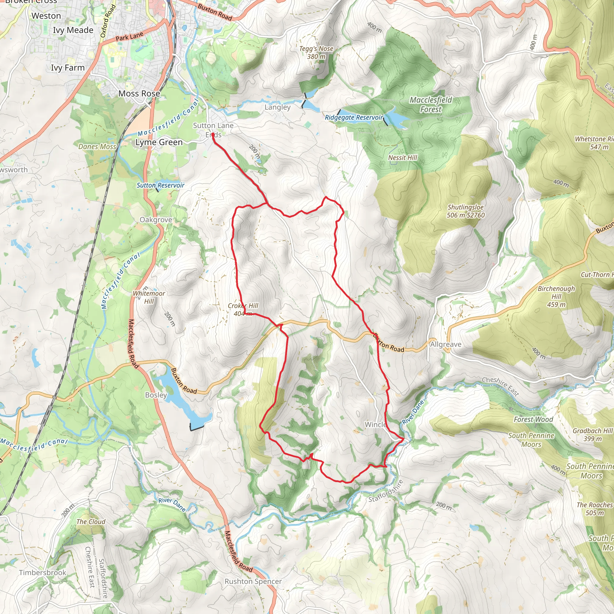 Rossendale Ramble mobile static map
