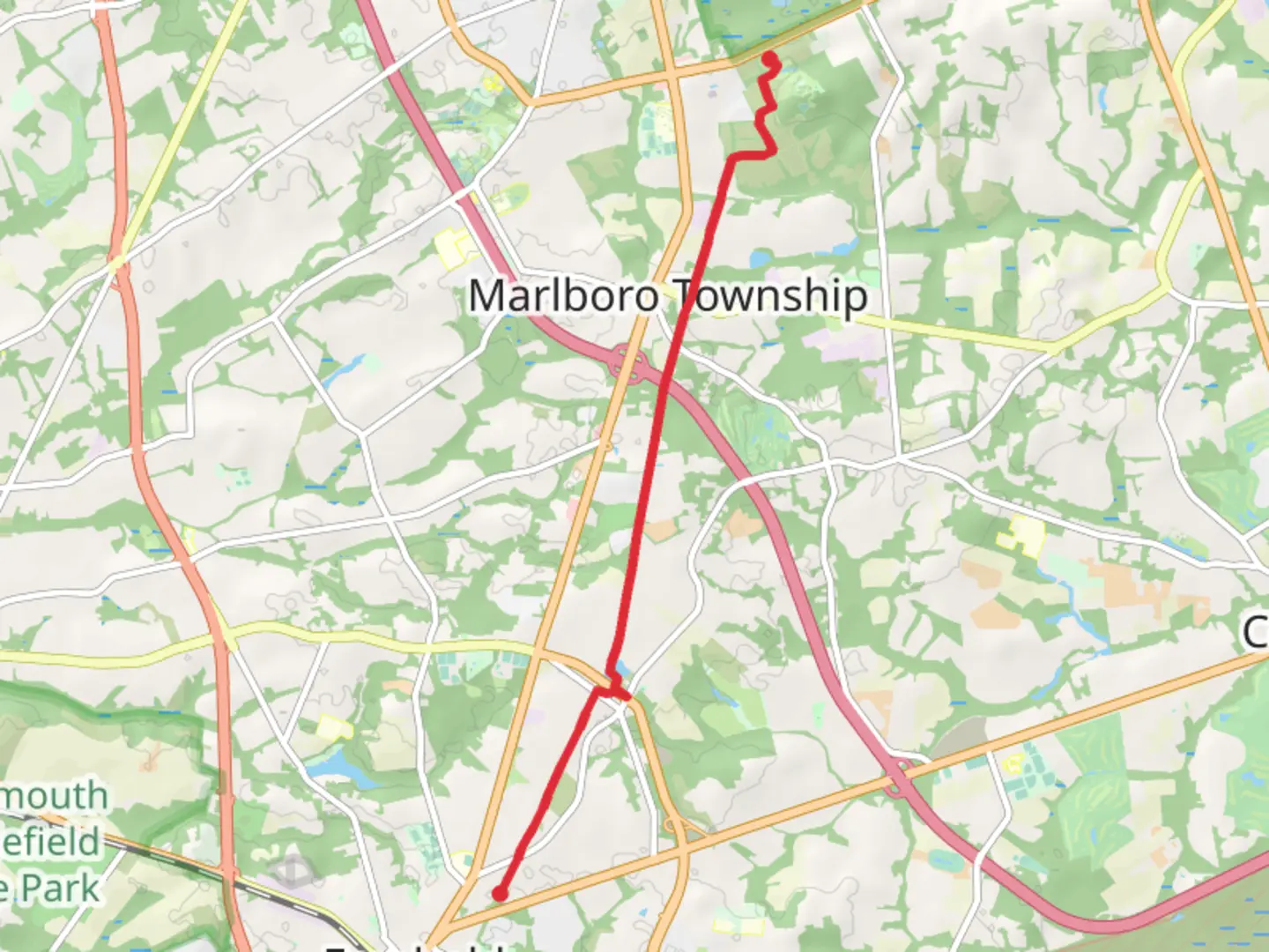 An image depicting the trail Henry Hudson Trail Out and Back and its surrounding area.