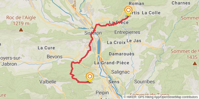 Via Domitia stage 14 Map